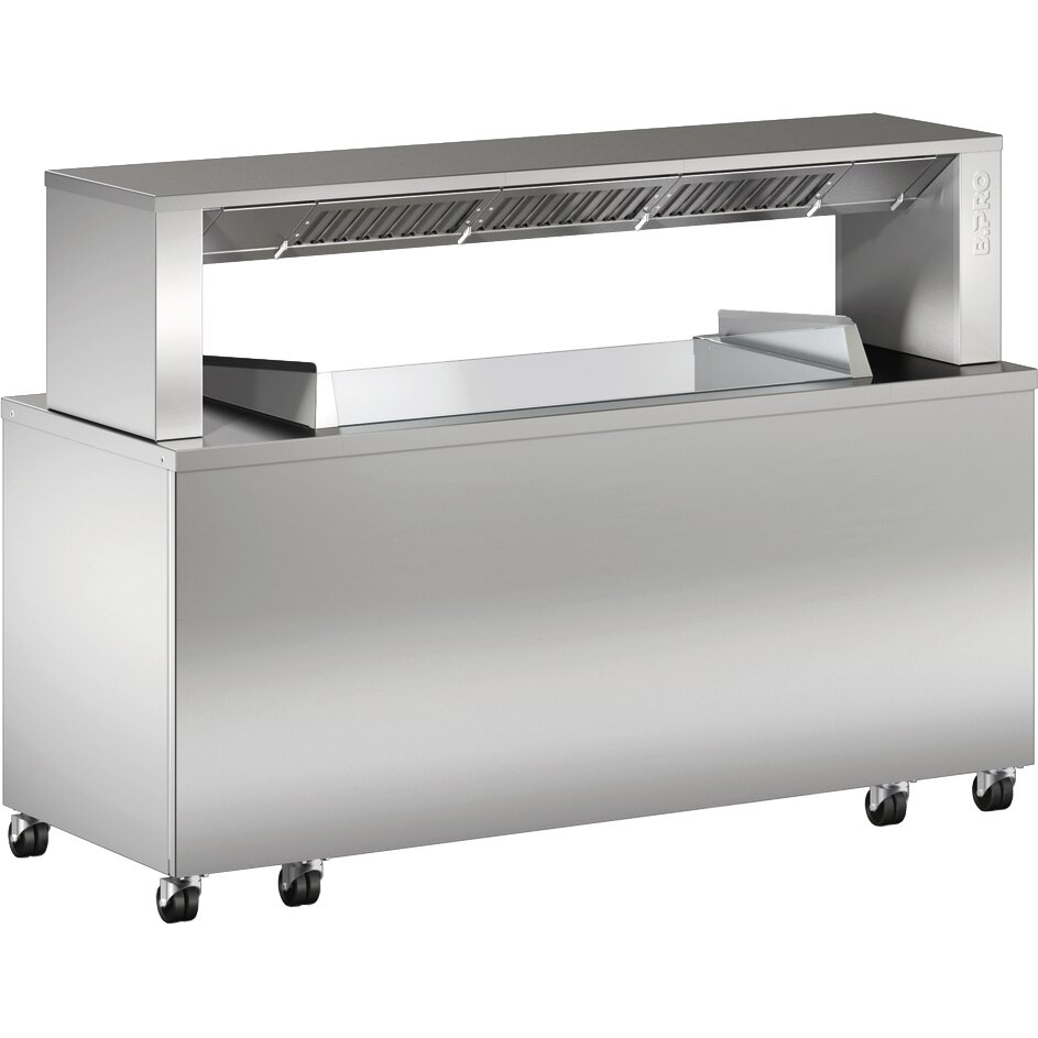 Frontcooking-Station BC FS 3.1 / für 3 Auftischgeräte / 1949 x 756 x 1362 mm