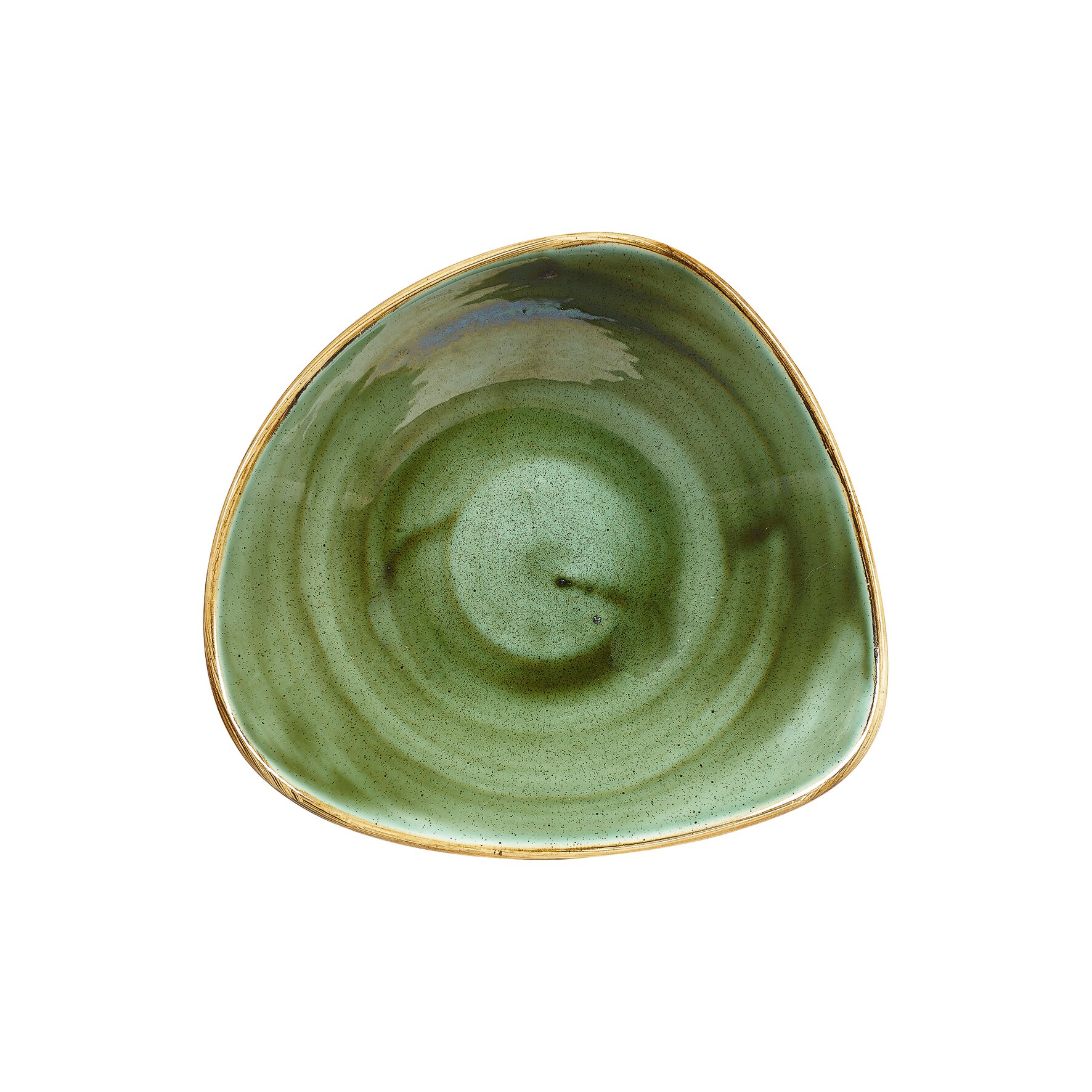 Stonecast, Bowl Lotus dreieckig 235 mm / 0,60 l Samphire Green