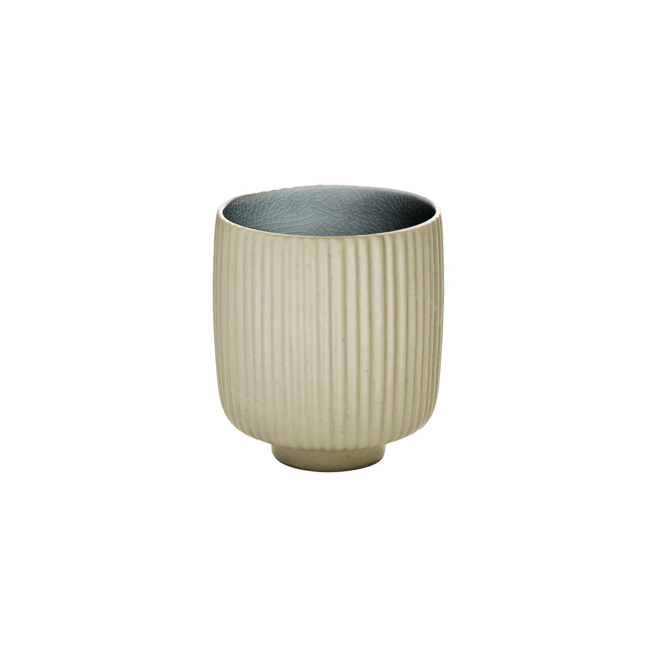 Nara, Becher ohne Henkel Relief ø 80 mm / 0,32 l grau