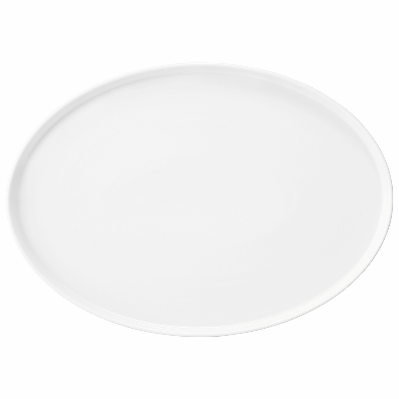 Good Mood, Teller flach oval 366 x 260 mm weiß uni