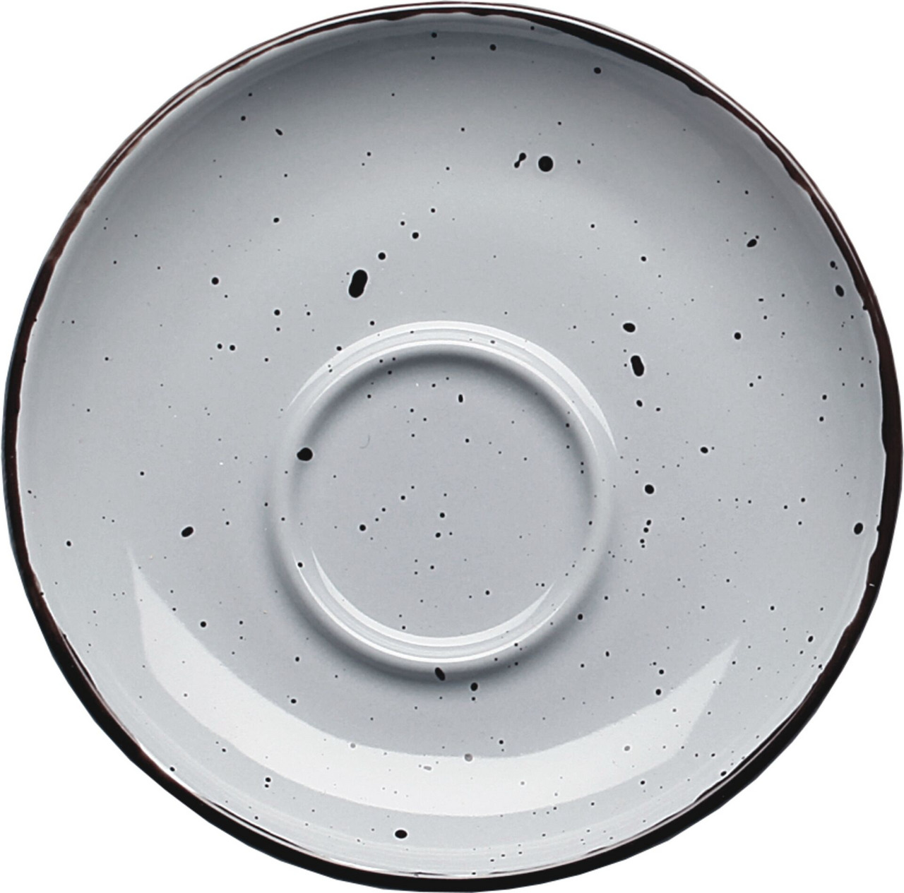 Porzellanserie "Granja" grau Tasse untere Espresso