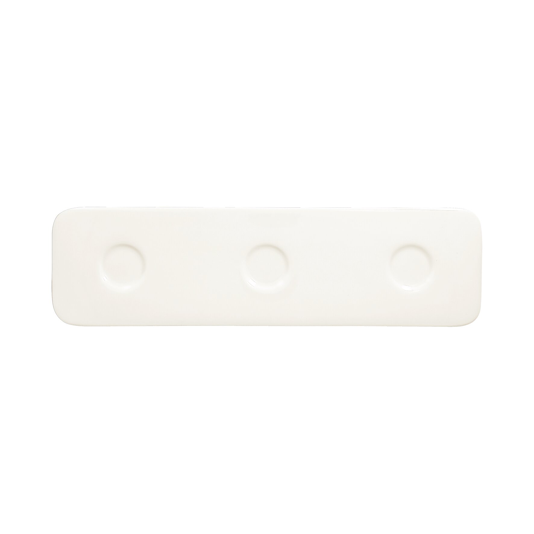 Suggestions Shaped, Platte rechteckig shaped mit 3 Ringen 365 x 105 mm