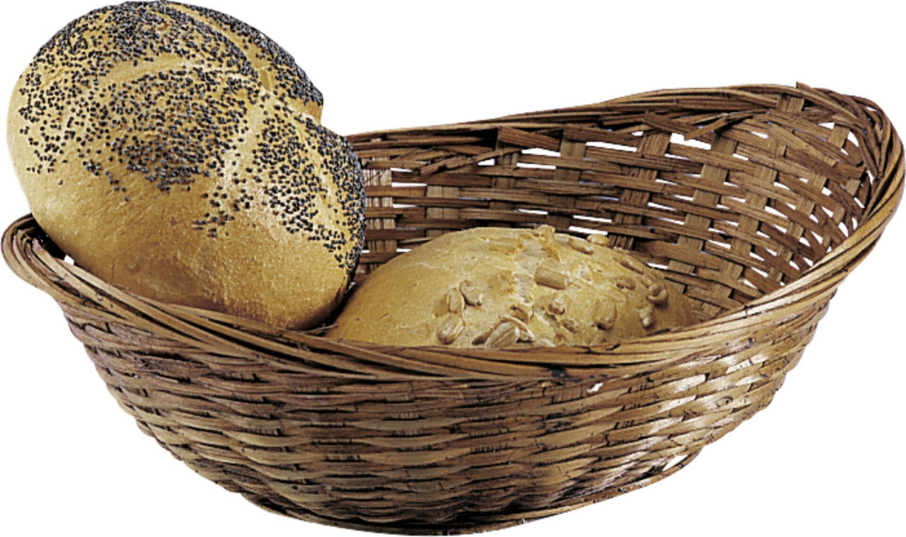 Brot-/Servierkorb dunkel gebeizt