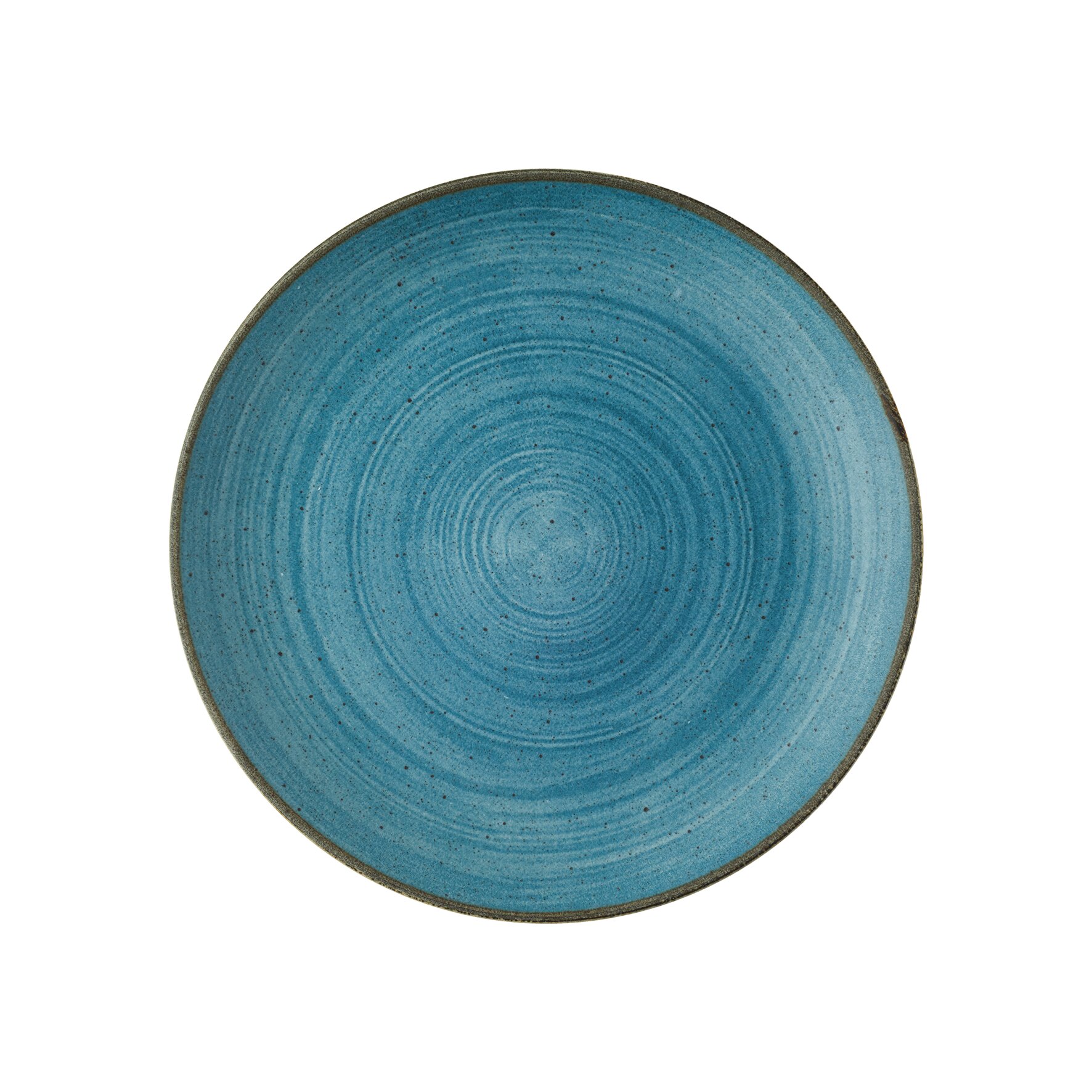 Stonecast Raw, Coupeteller flach ø 260 mm Blue