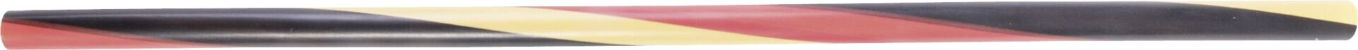 Trinkhalme aus Papier schwarz/rot/gelb