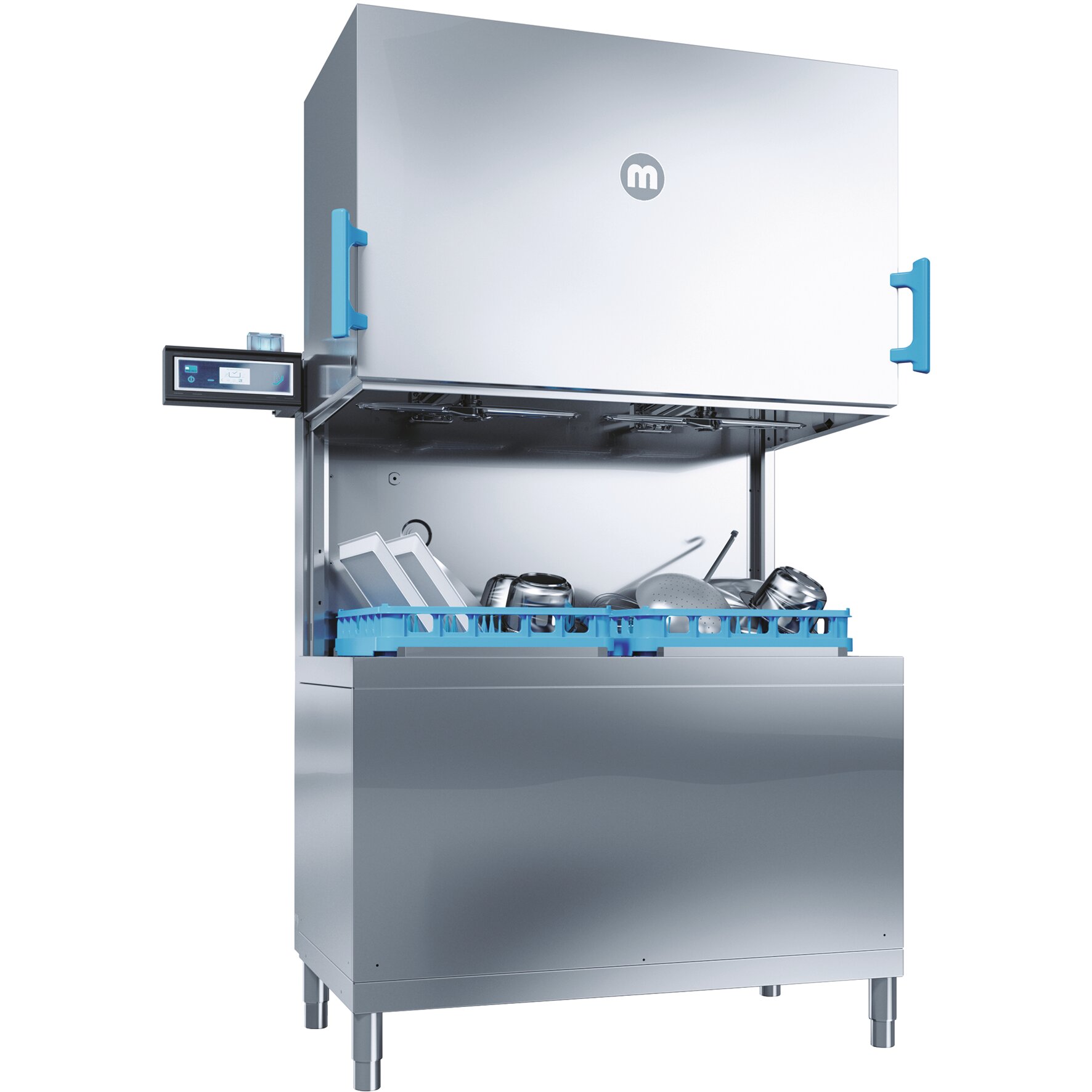 Doppelkorb-Durchschubspülmaschine M-iClean HXL / 2 Körbe je 500 x 500 mm